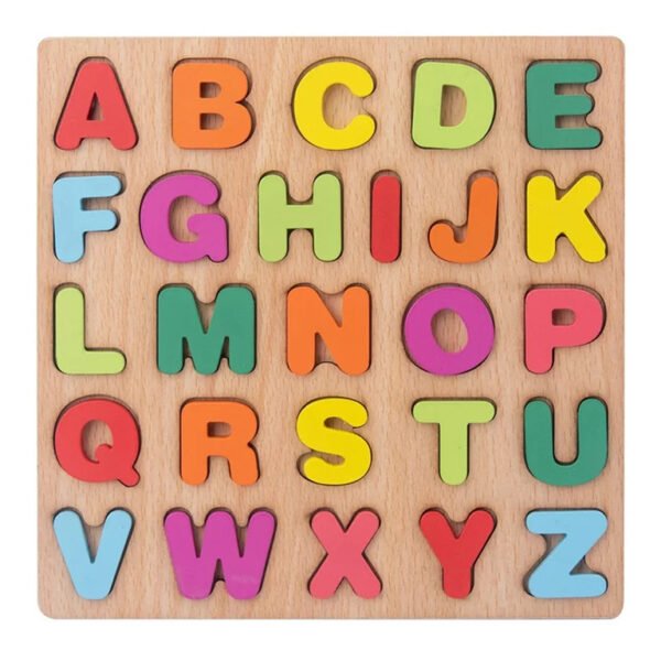 Wooden Alphabet puzzle for kids - Image 6