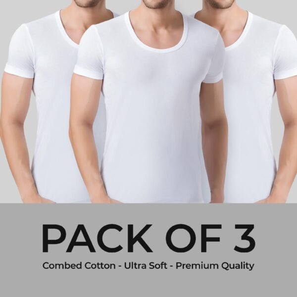 Men’s Cotton Half Sleeve Vest - Image 7