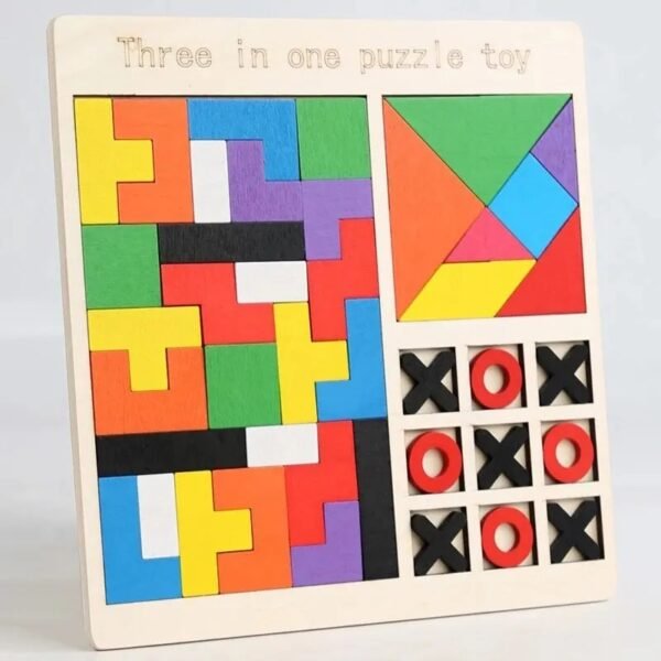 3 in 1 Wooden Puzzle for kids - Image 5