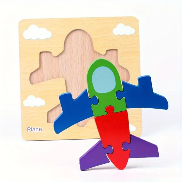 3D Building Block Train Puzzle
