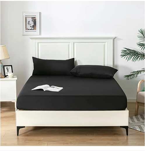 Plain Fitted Bedsheets Set
